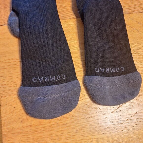 Comrad Black/Gray Compression Socks - Size M Unisex - Picture 4 of 5